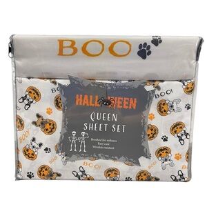 Frenchie French Bulldog Halloween Queen Sheet Set